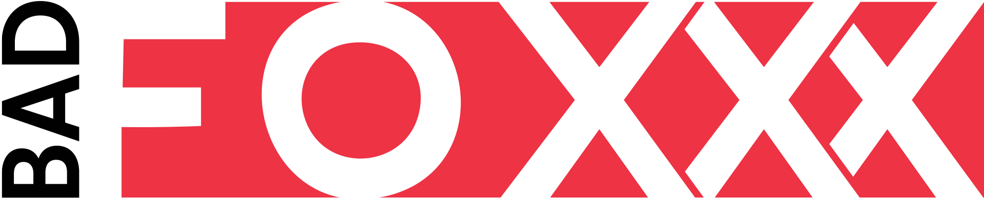 Stylized version of the text "Bad Foxxx"